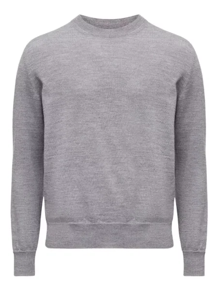 Pulover Mm6 Maison Margiela tricotate cu decolteu rotund gri