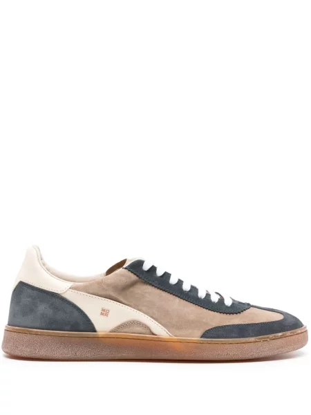 Sneakerși Moma din piele de căprioară maro