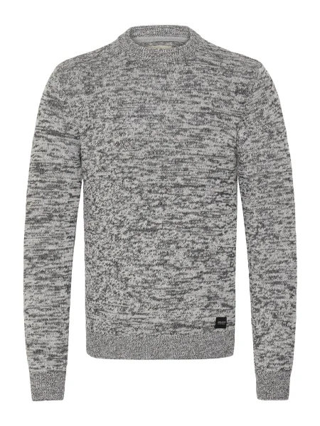 BLEND Sveter melírovaná sivá