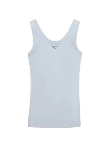 Top Prada tricotate albastru