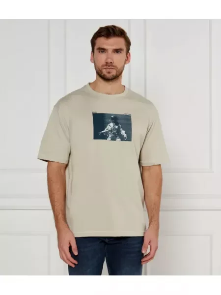 BOSS ORANGE Tricou Astronaut | Relaxed fit bej