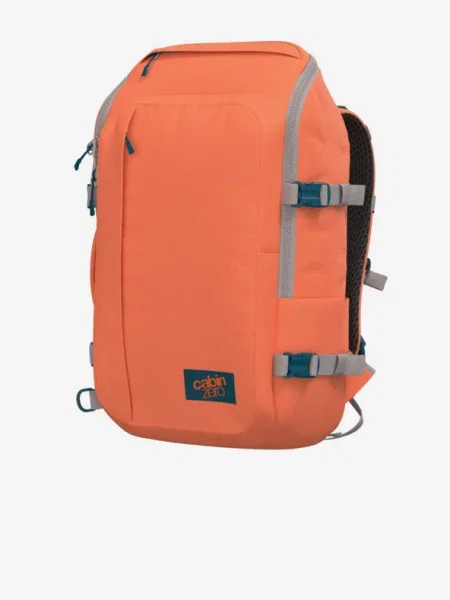 CabinZero Adventure 32 l morokkói homok túra hátizsák. Méret: 32 L narancsszínű