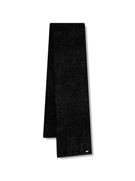 Fular Armani Exchange tricotate cu autograf negru