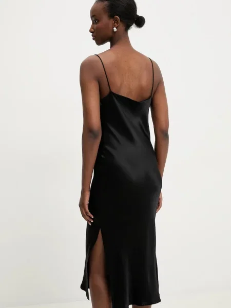 Answear Lab rochie maxi mulata negru