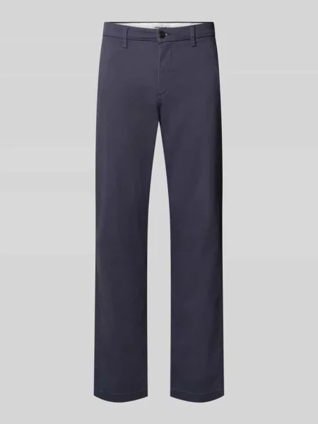 Spodnie o kroju straight fit z mieszanki bawełny model Kane' Jack & Jones granatowe