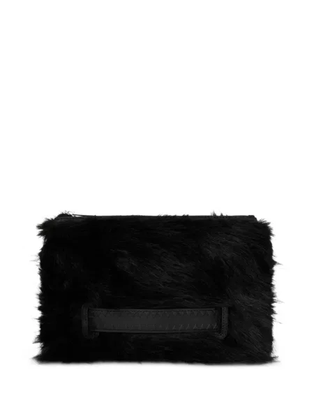 Geantă Sprayground cu blană negru