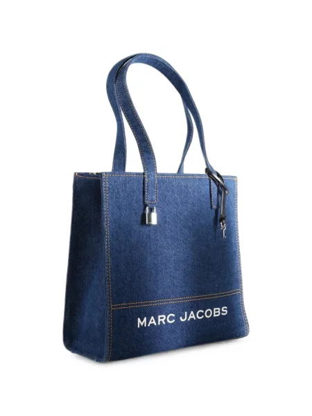 Geantă shopper Marc Jacobs cu imagine albastru