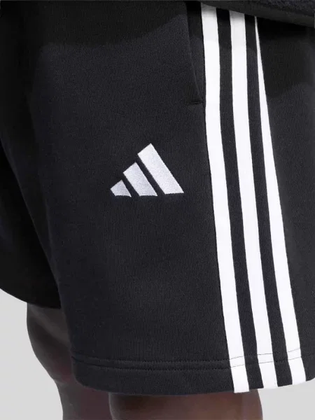 Szorty dresowe w kroju regular fit z czystej bawełny Adidas Sportswear czarne