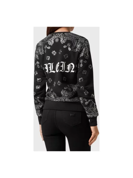 Bluza Philipp Plein z wzorem paisley czarna