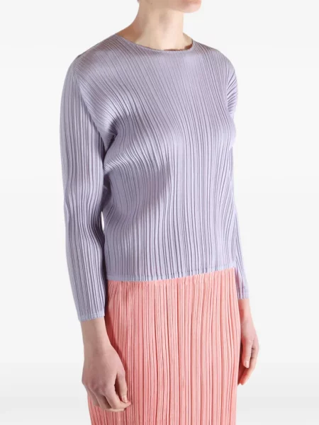 Bluzka Pleats Please Issey Miyake fioletowa