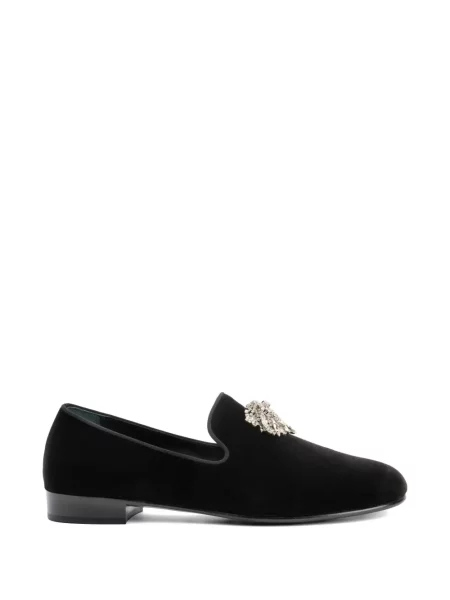 Pantofi loafer Giuseppe Zanotti de cristal negru