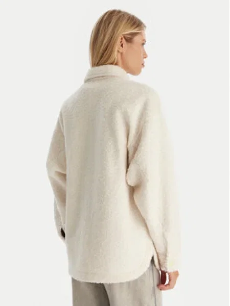 Roxy Polár kabát Chloe Kim Polar Shacket Ekru