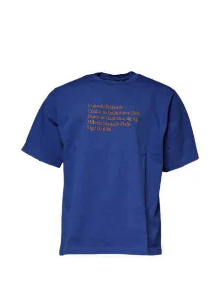 Tricou Dolce & Gabbana cu broderie albastru