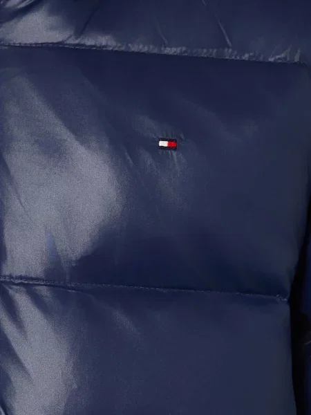 Tommy Hilfiger Kurtka Puchowa Z Odpinanym Sztucznym Futerkiem blau granatowa