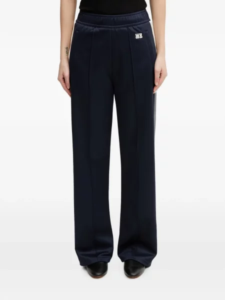 Pantaloni Wales Bonner cu dungi alergare albastru
