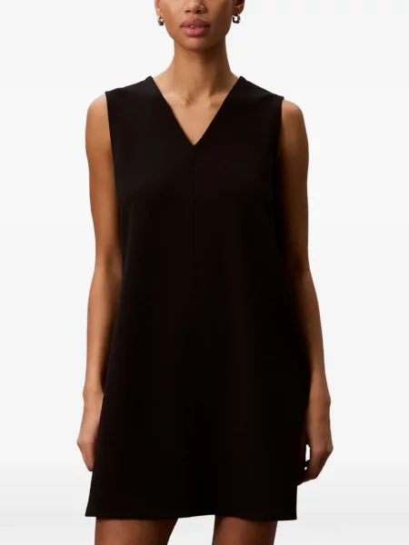 Rochie mini Calvin Klein fără mâneci negru