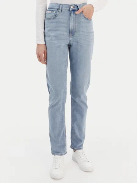 Calvin Klein Jeans Τζιν Mom Fit μπλε