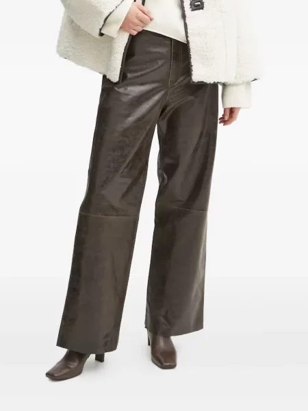 Spodnie Day Birger Et Mikkelsen skórzane brązowe