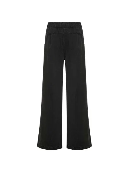 Pantaloni palazzo Deha din lyocell negru