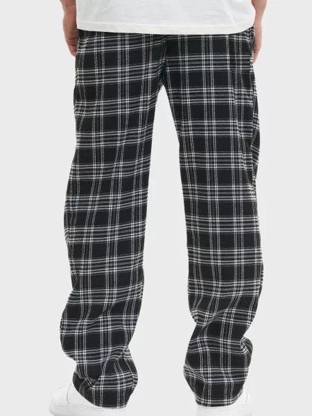 Клетчатые брюки Lonsdale черные