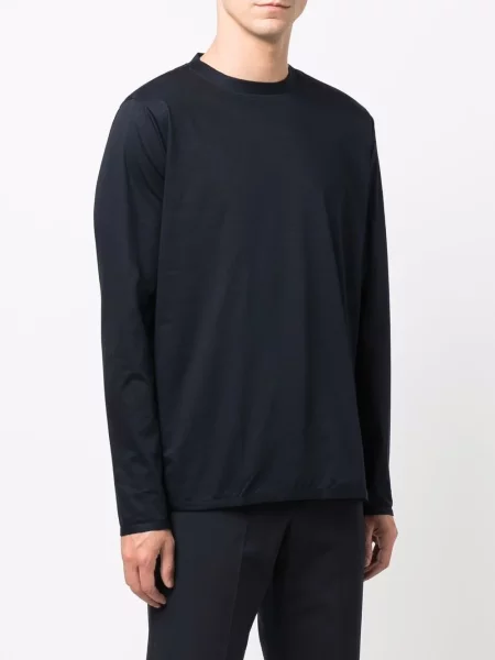 Tricou Kiton din jerseu albastru