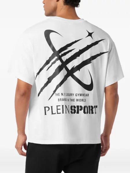 Tricou Plein Sport cu imagine alb