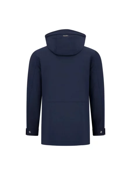Kurtka Woolrich softshell niebieska