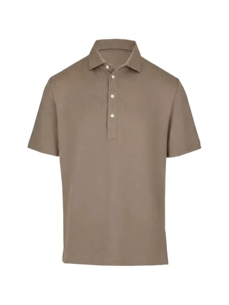 Scurt tricou polo Brunello Cucinelli verde