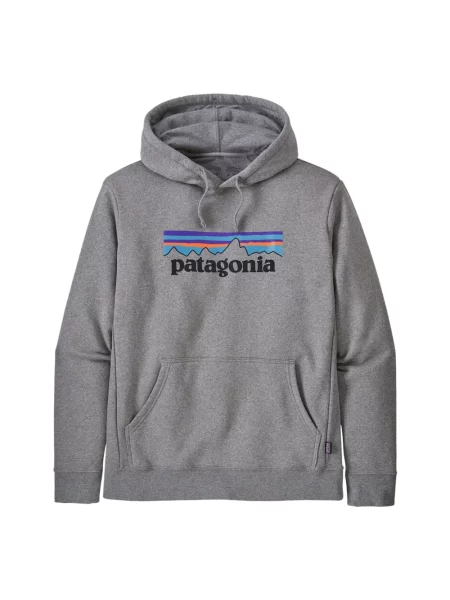 Koszulka sportowa Patagonia z logo szara