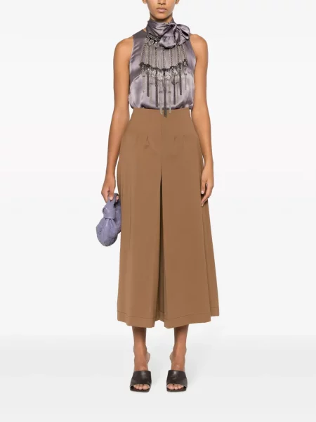 Stras top Alberta Ferretti fără mâneci violet