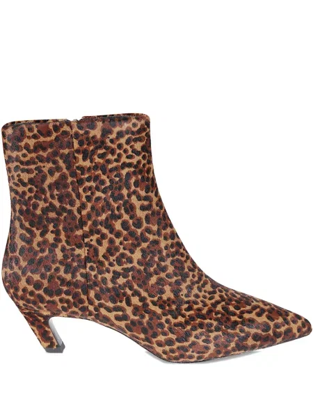 Botine Ash cu imagine cu model leopard maro