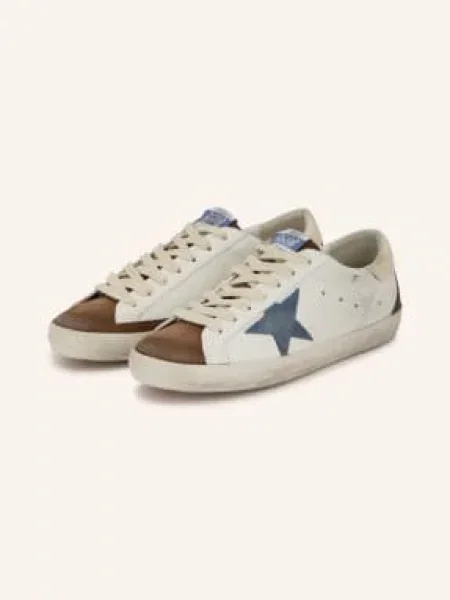 Golden Goose Sneakersy Super-Star / tmavě hnědá / modrá bílá