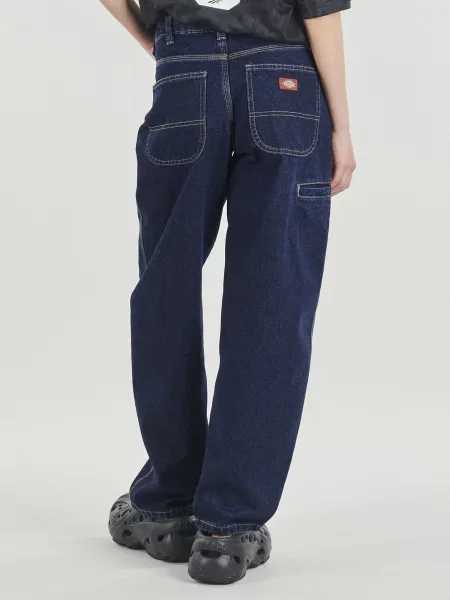 Zúžené zúžené džínsy Dickies v biznis štýle modrá