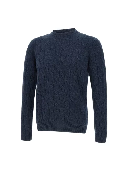 Sweter Filippo De Laurentiis z kaszmiru niebieski