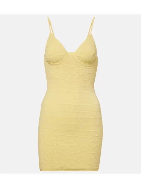 Rochie Jacquemus tricotate galben