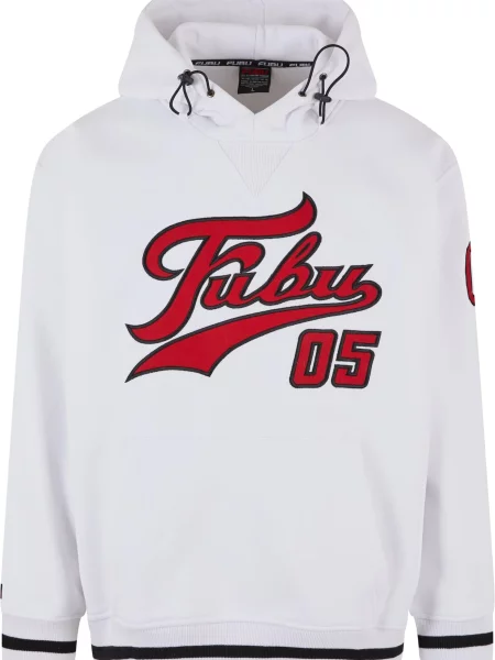 FUBU Mikina červená / černá bílá