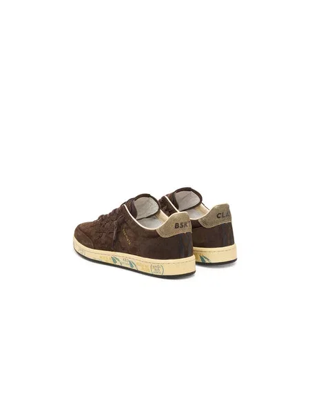 Sneakersy Premiata Bsktclay Bskt Var Tmavo hnedá