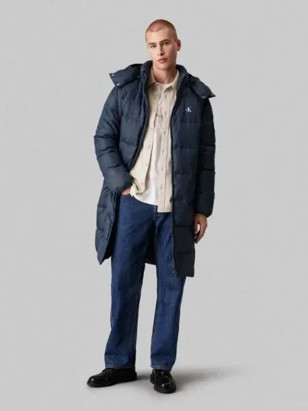 Calvin Klein Jeans Steppelt kabát kék
