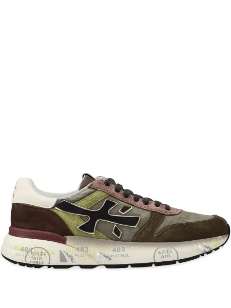 Sneakerși Premiata din piele de căprioară verde