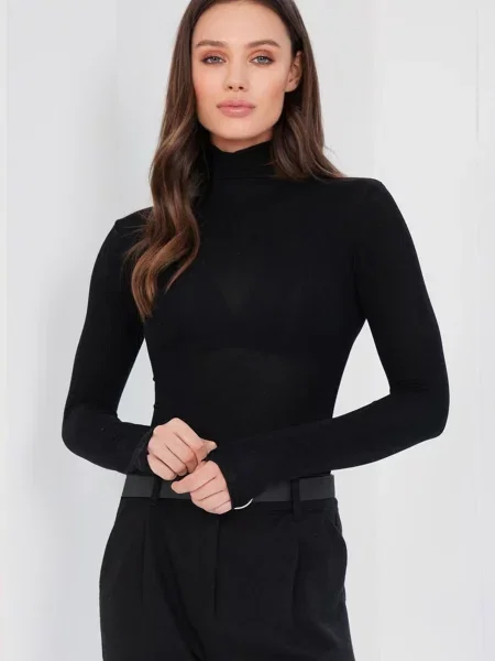 Trend Alaçatı Stili Tricou negru