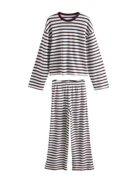 Next Haine de casă maro închis / murdar alb