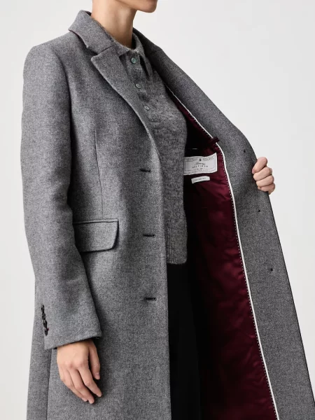 Tommy Hilfiger палто дамско с вълна сиво