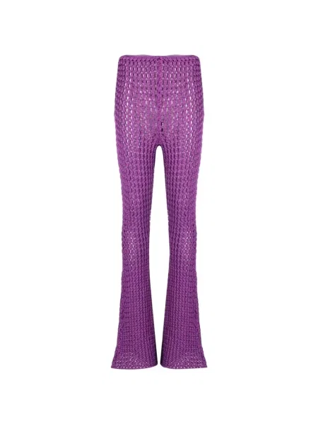 Spodnie Moschino casual fioletowe