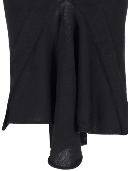 Fustă midi Rick Owens până la genunchi negru