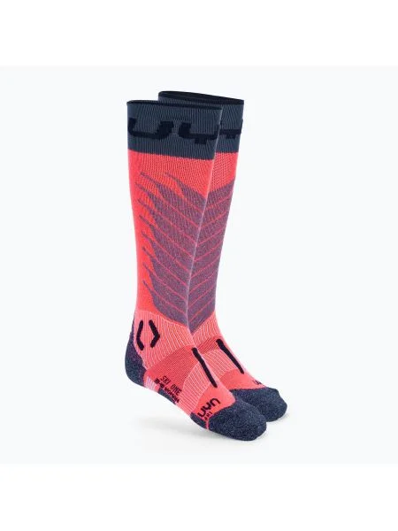 Șosete de schi pentru femei UYN Ski One Merino pink/black negru
