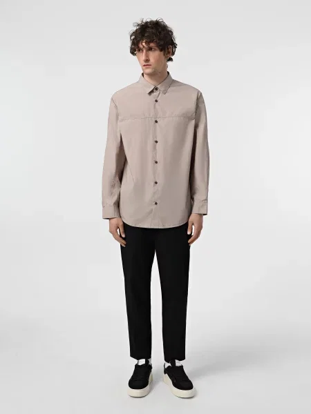 Рубашка Armani Exchange бежевая