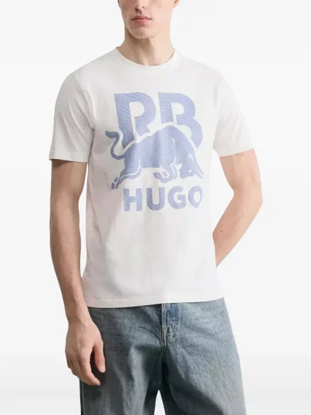Scurt tricou Hugo alb