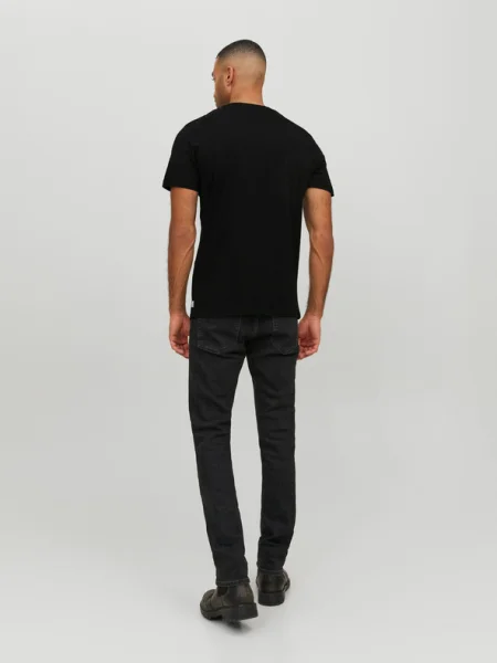 Tricou Jack & Jones cu decolteu în V negru