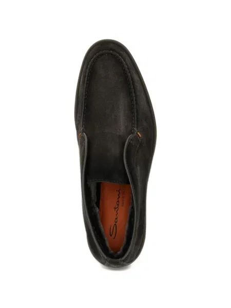 Ghete desert Santoni din piele de căprioară gri
