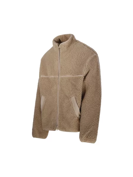 Kurtka Maison Kitsune polarowa beżowa